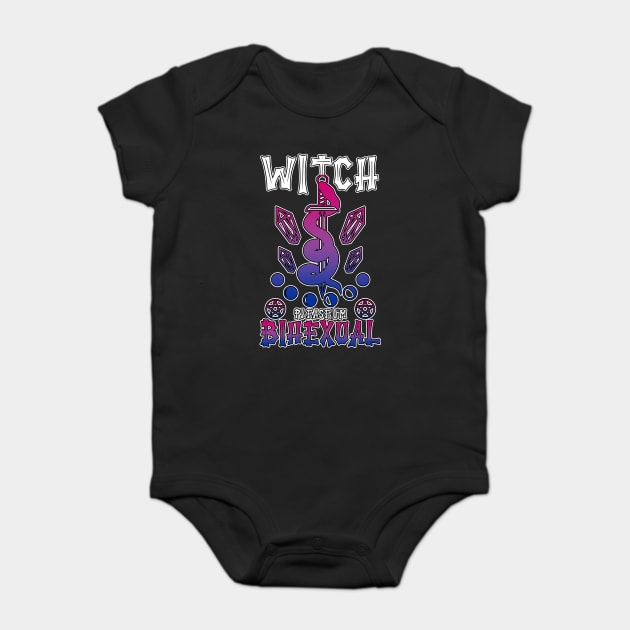 Witch Please I'm BiHexual LGBTQ+ Bisexual Witch Baby Bodysuit by belownormal